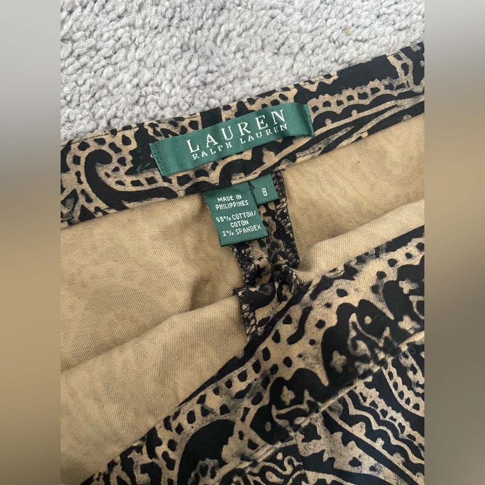 Lauren Ralph Lauren paisley print trousers new without tag - Picture 5 of 8